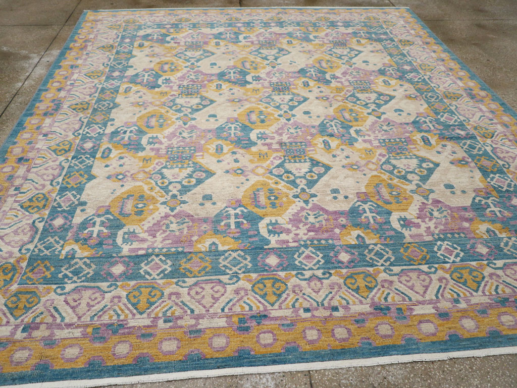 Modern East Turkestan Khotan Room Size Carpet, No.33391 - Gss