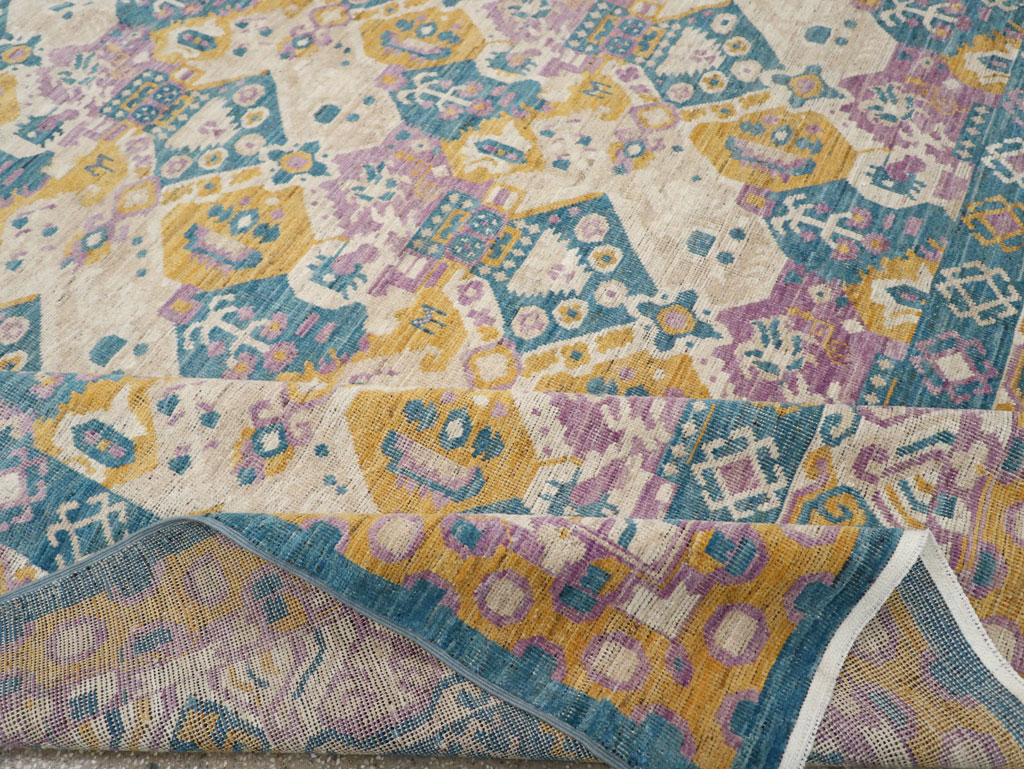 Modern East Turkestan Khotan Room Size Carpet, No.33391 - Gss