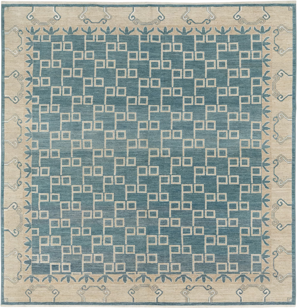 Modern East Turkestan Khotan Square Room Size Carpet, No.33393 - Gss