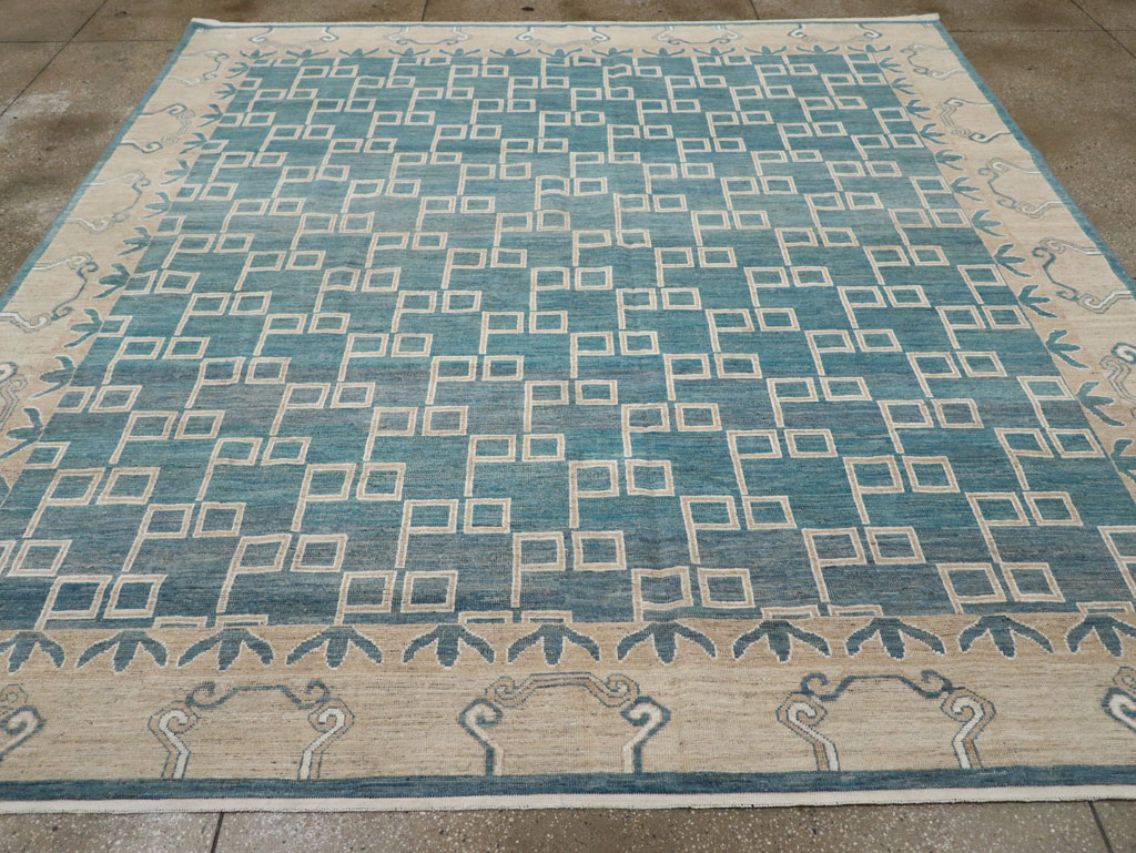 Modern East Turkestan Khotan Square Room Size Carpet, No.33393 - Gss