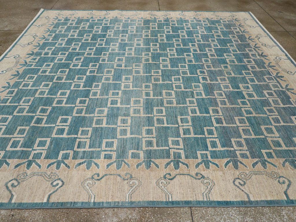 Modern East Turkestan Khotan Square Room Size Carpet, No.33393 - Gss