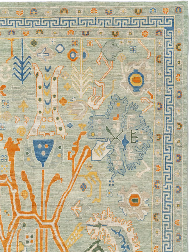 Modern East Turkestan Khotan Room Size Carpet, No.33394 - Gss