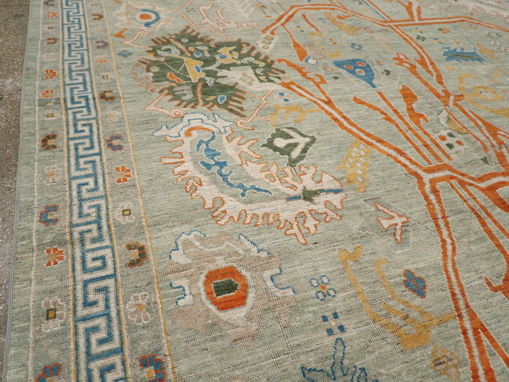 Modern East Turkestan Khotan Room Size Carpet, No.33394 - Gss