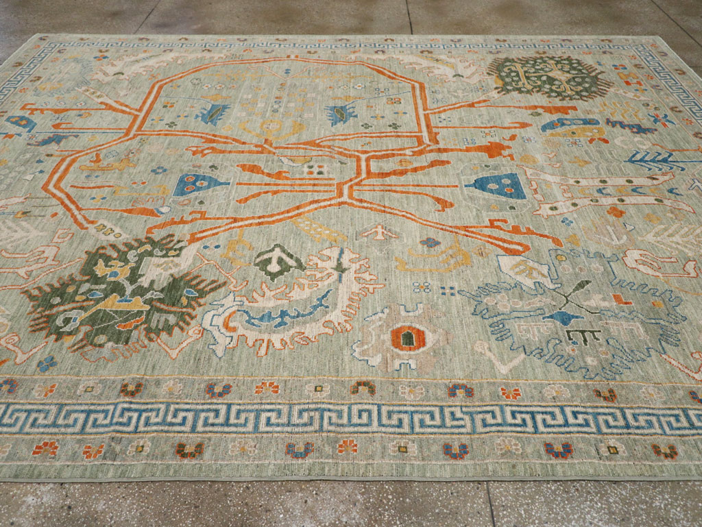 Modern East Turkestan Khotan Room Size Carpet, No.33394 - Gss