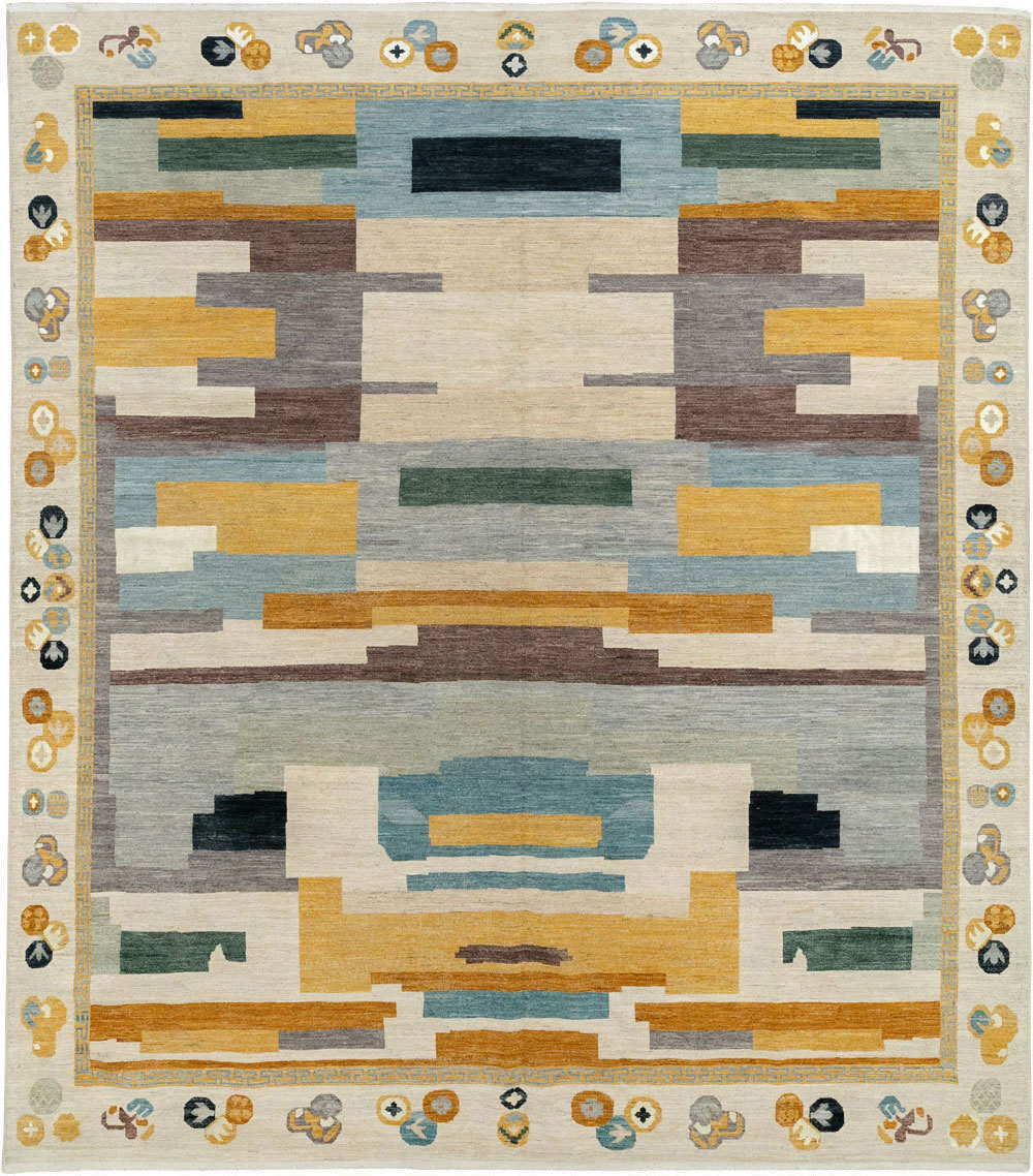 Modern East Turkestan Khotan Large Room Size Carpet, No.33395 - Gss