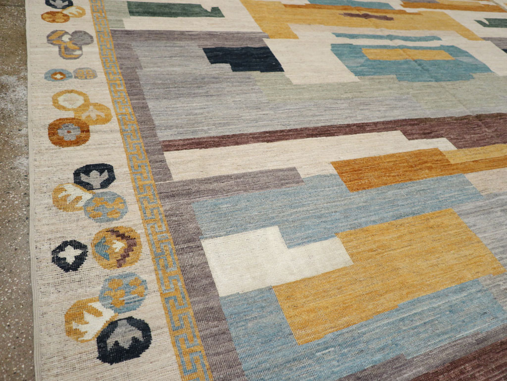 Modern East Turkestan Khotan Large Room Size Carpet, No.33395 - Gss