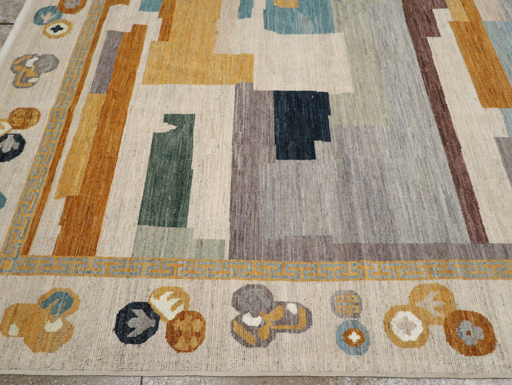 Modern East Turkestan Khotan Large Room Size Carpet, No.33395 - Gss