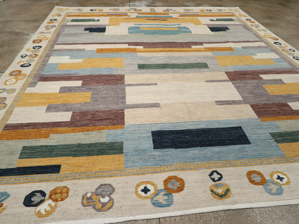 Modern East Turkestan Khotan Large Room Size Carpet, No.33395 - Gss