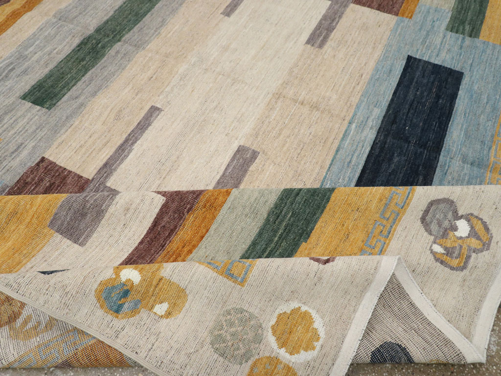 Modern East Turkestan Khotan Large Room Size Carpet, No.33395 - Gss