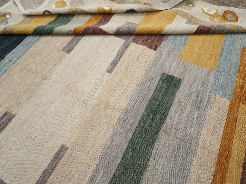 Modern East Turkestan Khotan Large Room Size Carpet, No.33395 - Gss