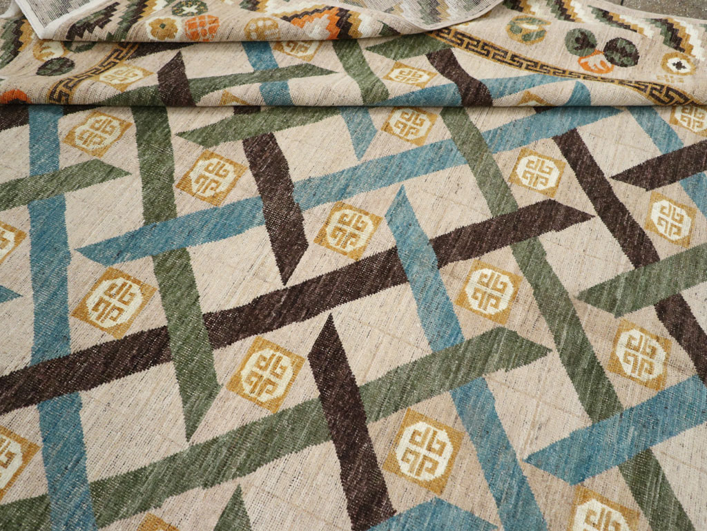 Modern East Turkestan Khotan Room Size Carpet, No.33396 - Gss