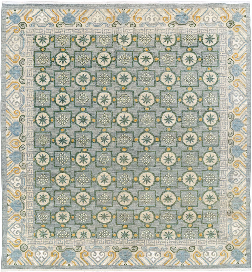 Modern East Turkestan Khotan Room Size Carpet, No.33397 - Gss