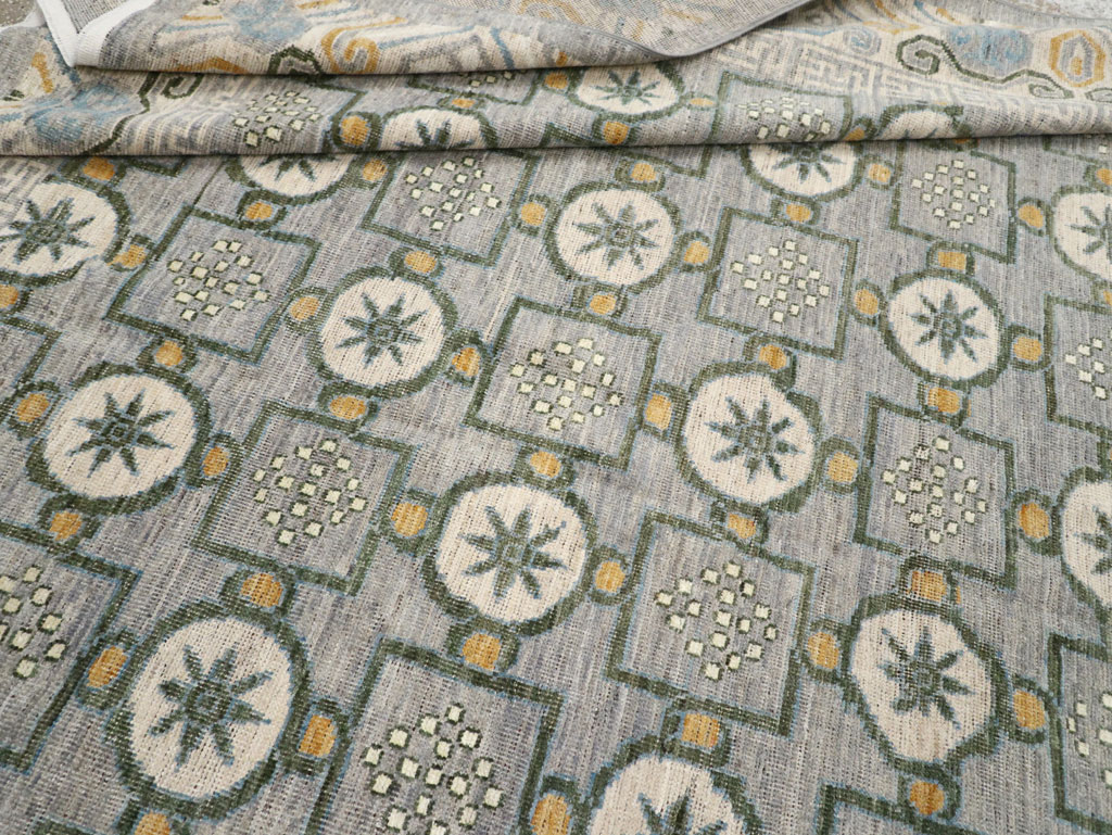 Modern East Turkestan Khotan Room Size Carpet, No.33397 - Gss