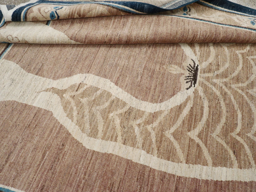 Modern East Turkestan Khotan Pictorial Accent Rug, No.33398 - Gss