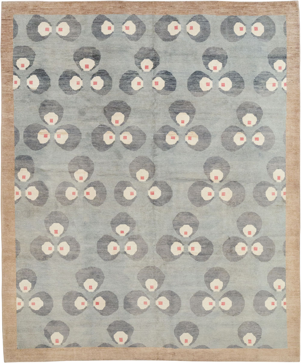 Modern East Turkestan Art Deco Room Size Carpet, No.33401 - Gss
