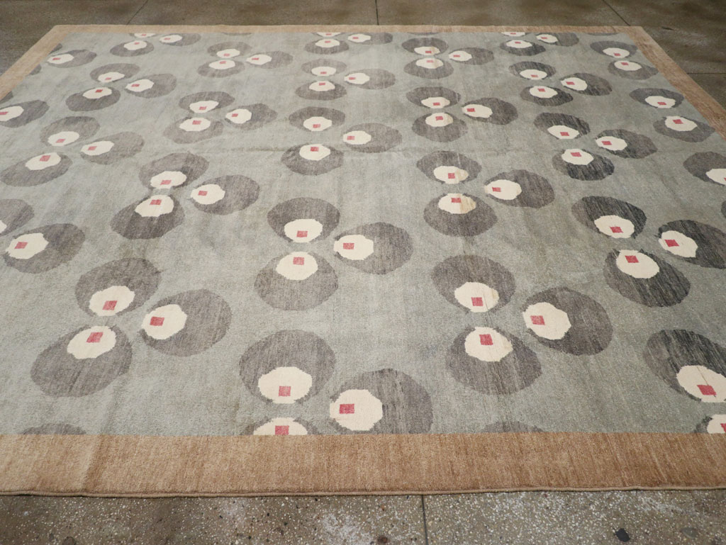 Modern East Turkestan Art Deco Room Size Carpet, No.33401 - Gss