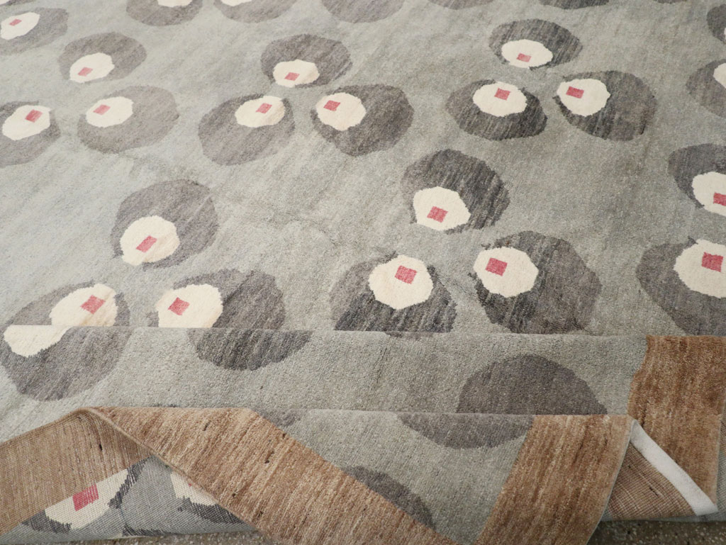 Modern East Turkestan Art Deco Room Size Carpet, No.33401 - Gss