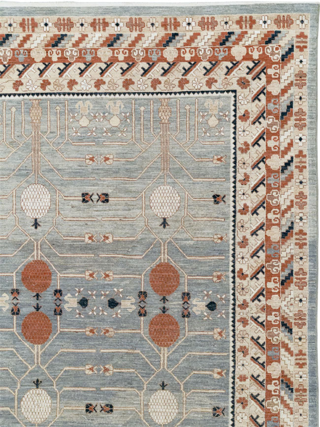 Modern East Turkestan Khotan Large Room Size Carpet, No.33402 - Gss