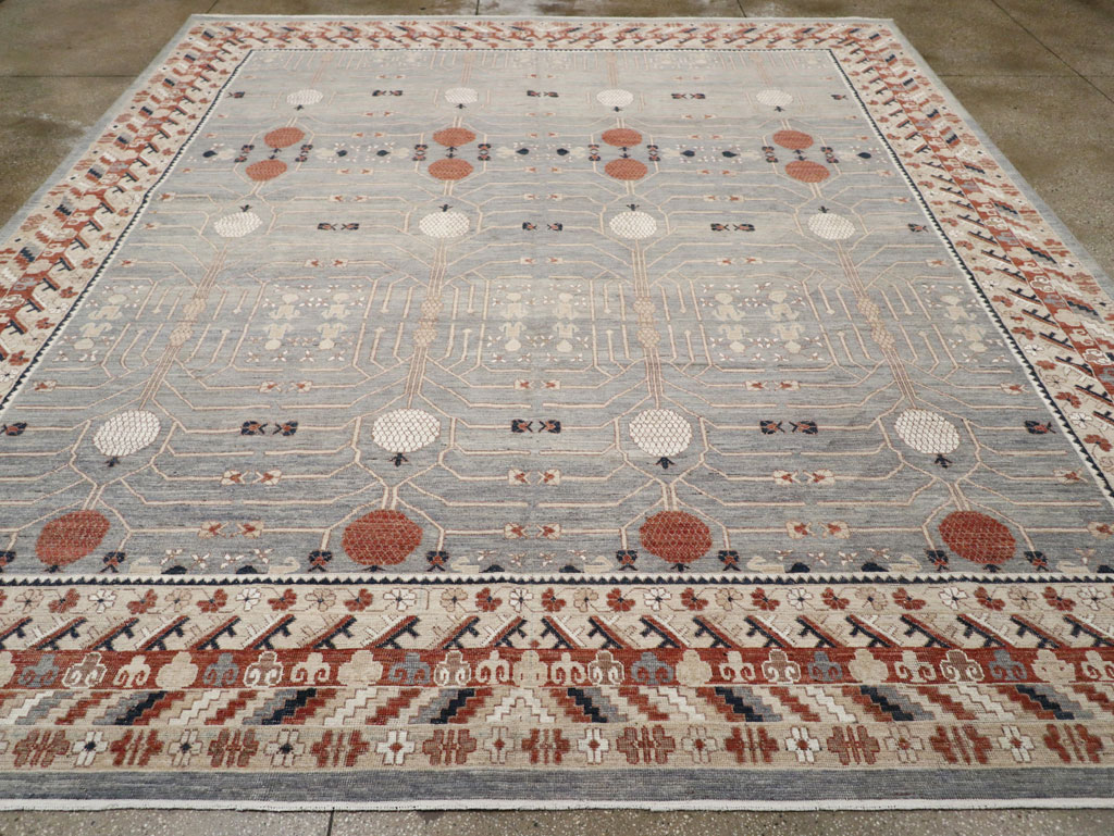Modern East Turkestan Khotan Large Room Size Carpet, No.33402 - Gss