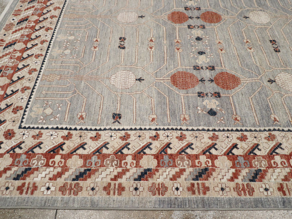 Modern East Turkestan Khotan Large Room Size Carpet, No.33402 - Gss