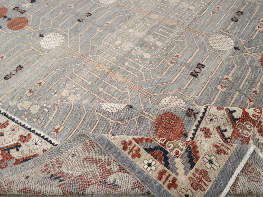 Modern East Turkestan Khotan Large Room Size Carpet, No.33402 - Gss