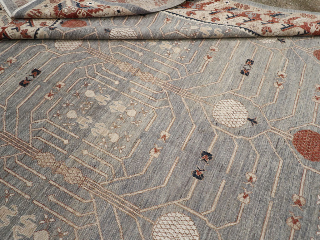 Modern East Turkestan Khotan Large Room Size Carpet, No.33402 - Gss