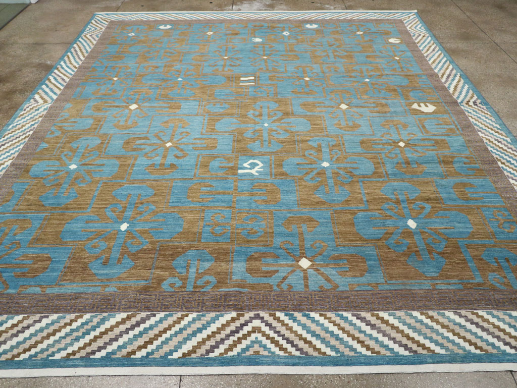 Modern East Turkestan Khotan Large Room Size Carpet, No.33403 - Gss