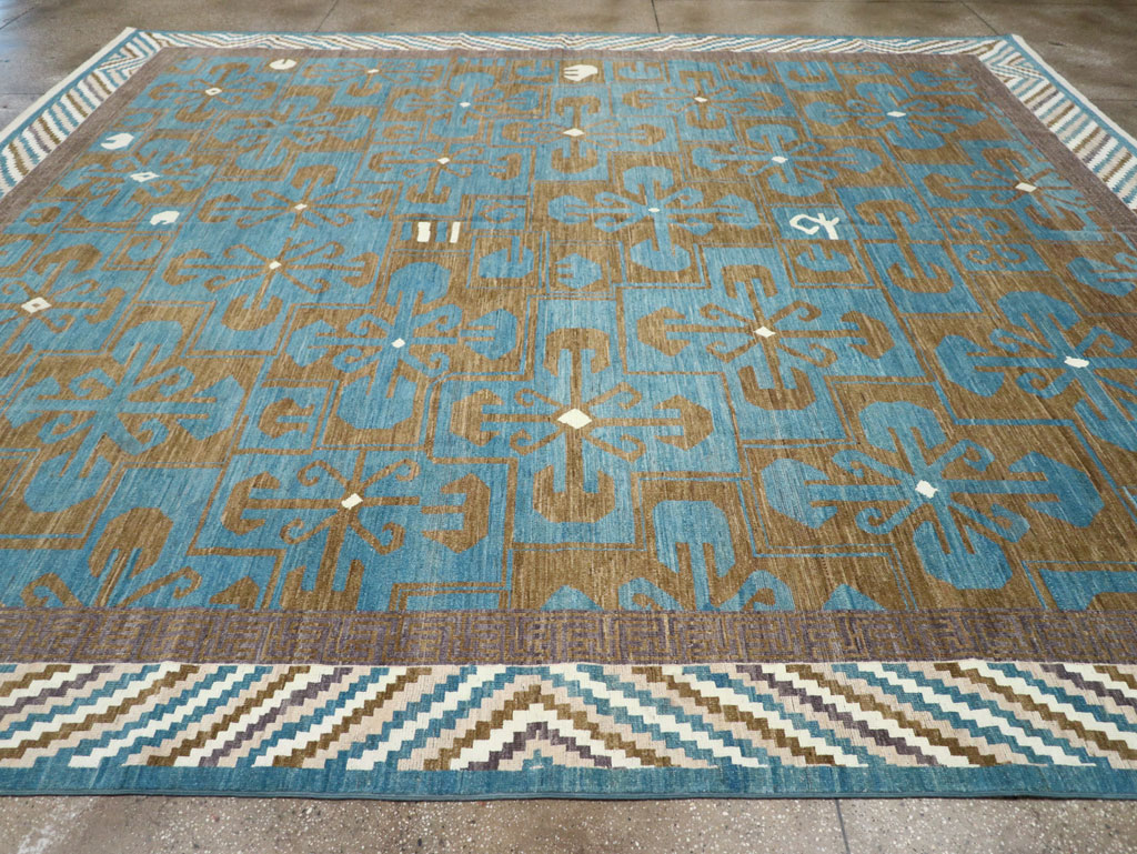 Modern East Turkestan Khotan Large Room Size Carpet, No.33403 - Gss