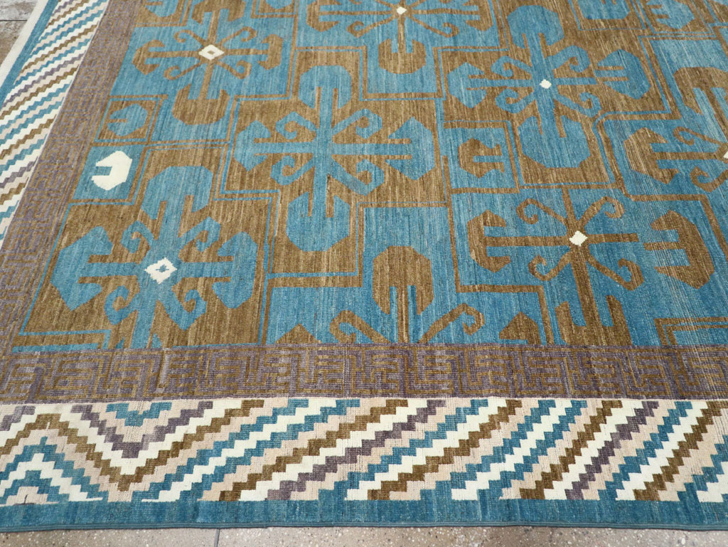 Modern East Turkestan Khotan Large Room Size Carpet, No.33403 - Gss