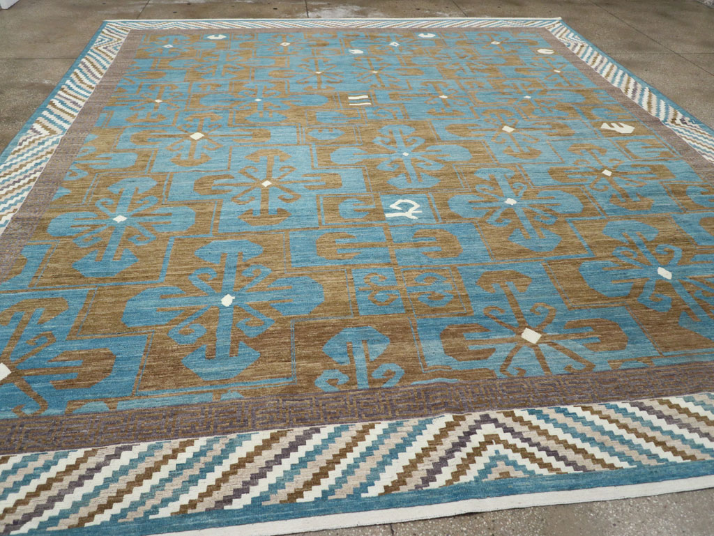 Modern East Turkestan Khotan Large Room Size Carpet, No.33403 - Gss