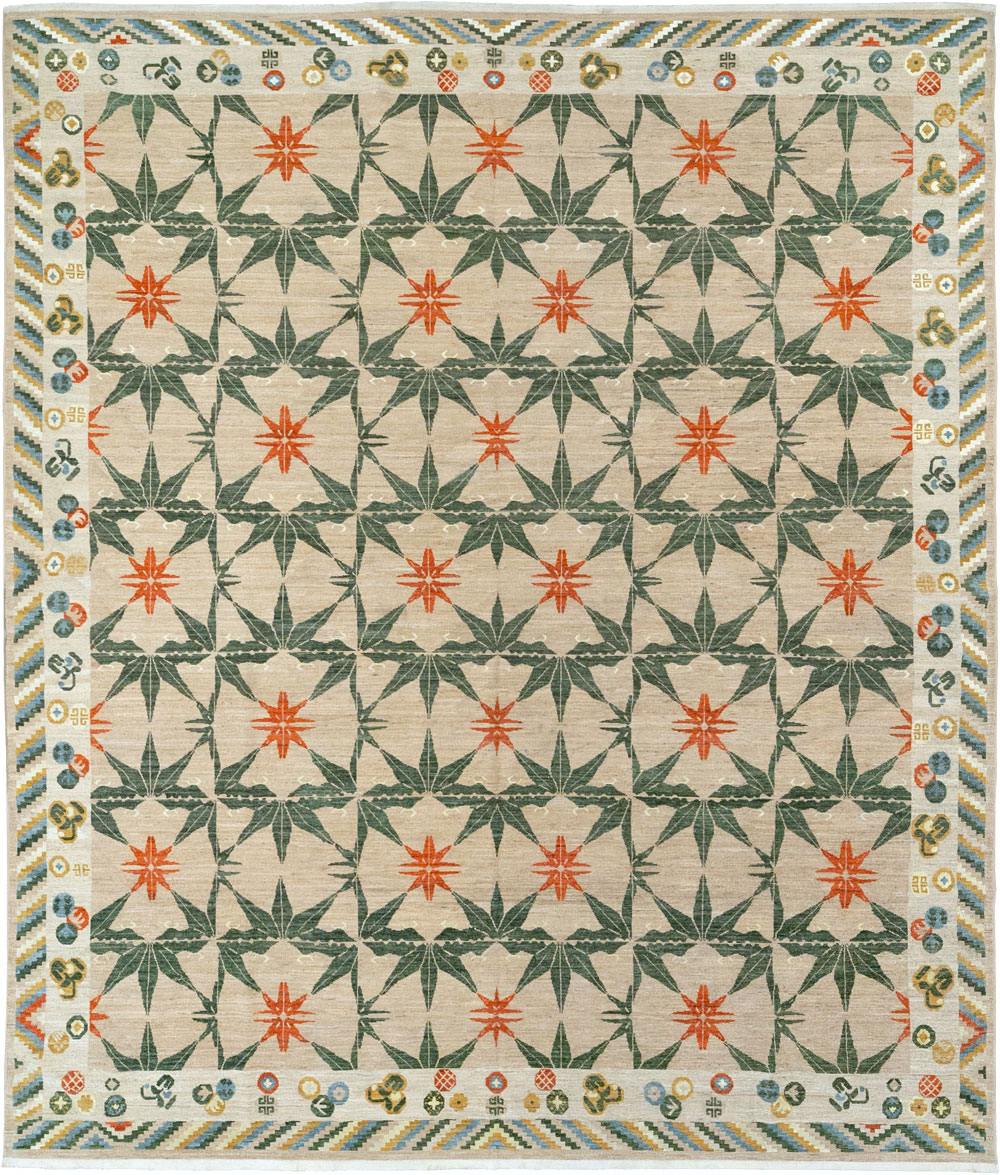 Modern East Turkestan Khotan Large Room Size Carpet, No.33404 - Gss