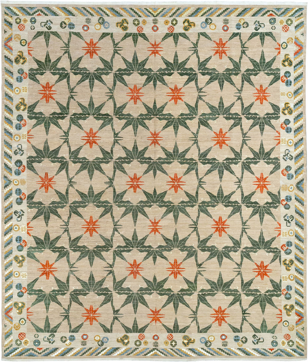 Modern East Turkestan Khotan Large Room Size Carpet, No.33404 - Gss