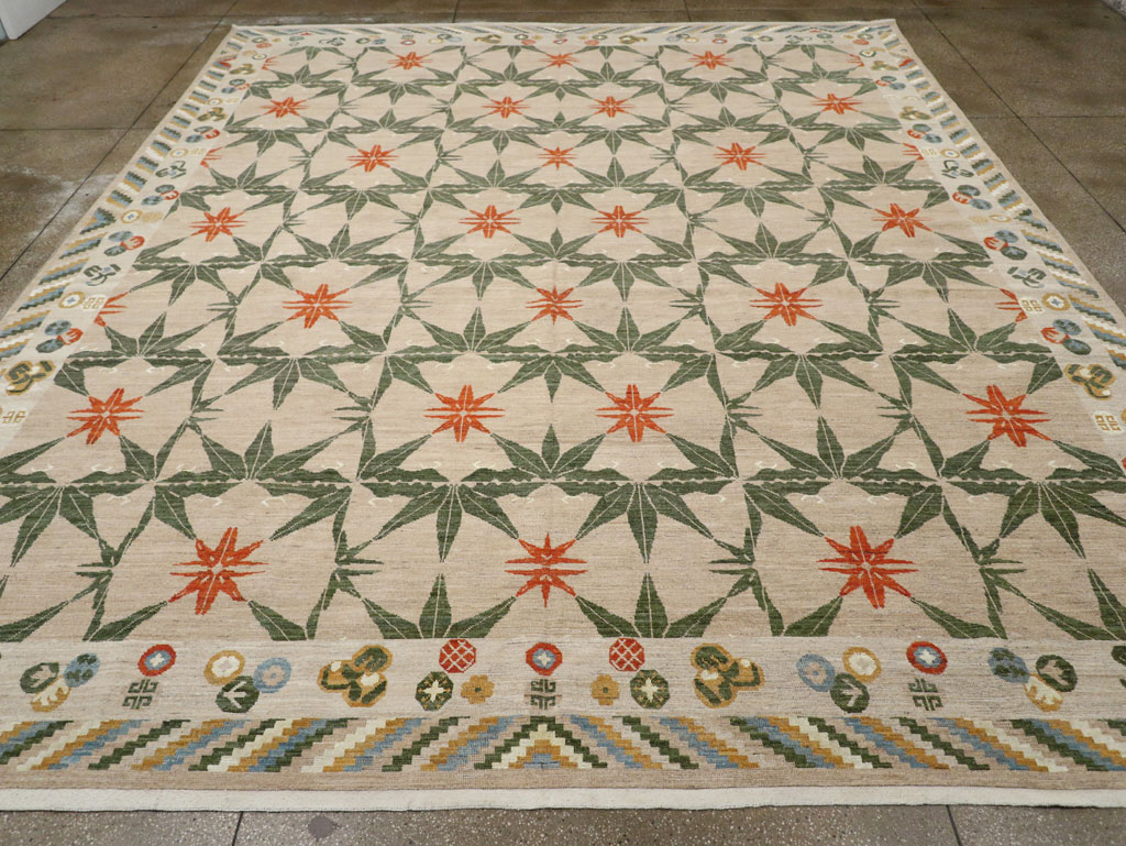 Modern East Turkestan Khotan Large Room Size Carpet, No.33404 - Gss