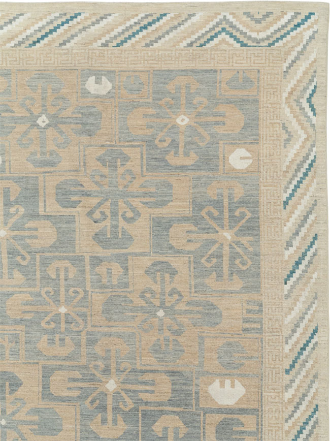 Modern East Turkestan Khotan Oversize Carpet, No.33405 - Gss