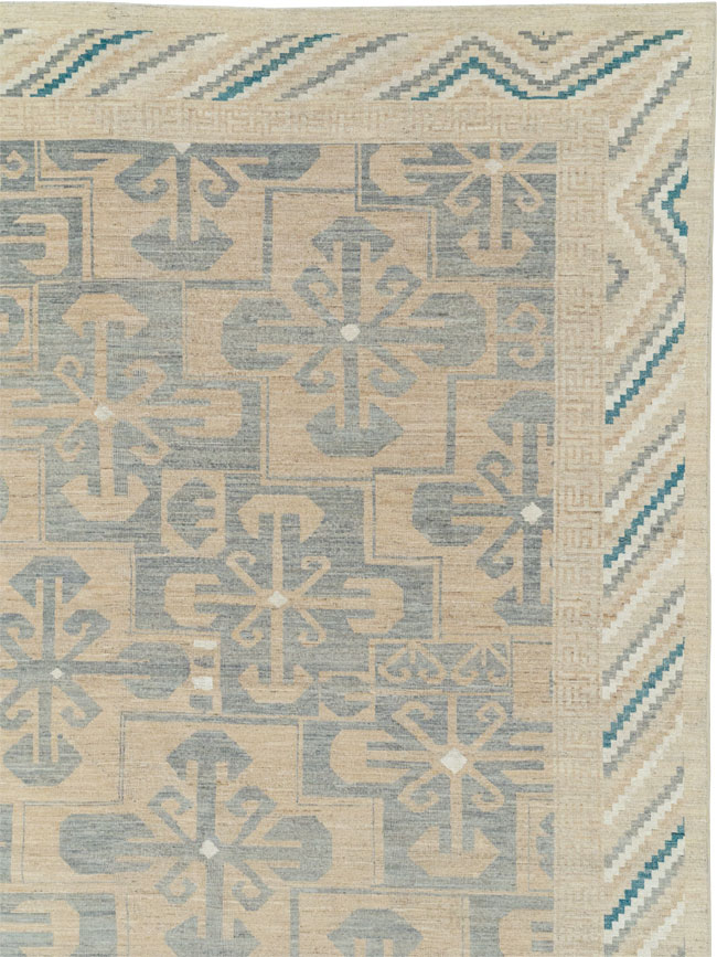 Modern East Turkestan Khotan Oversize Carpet, No.33405 - Gss