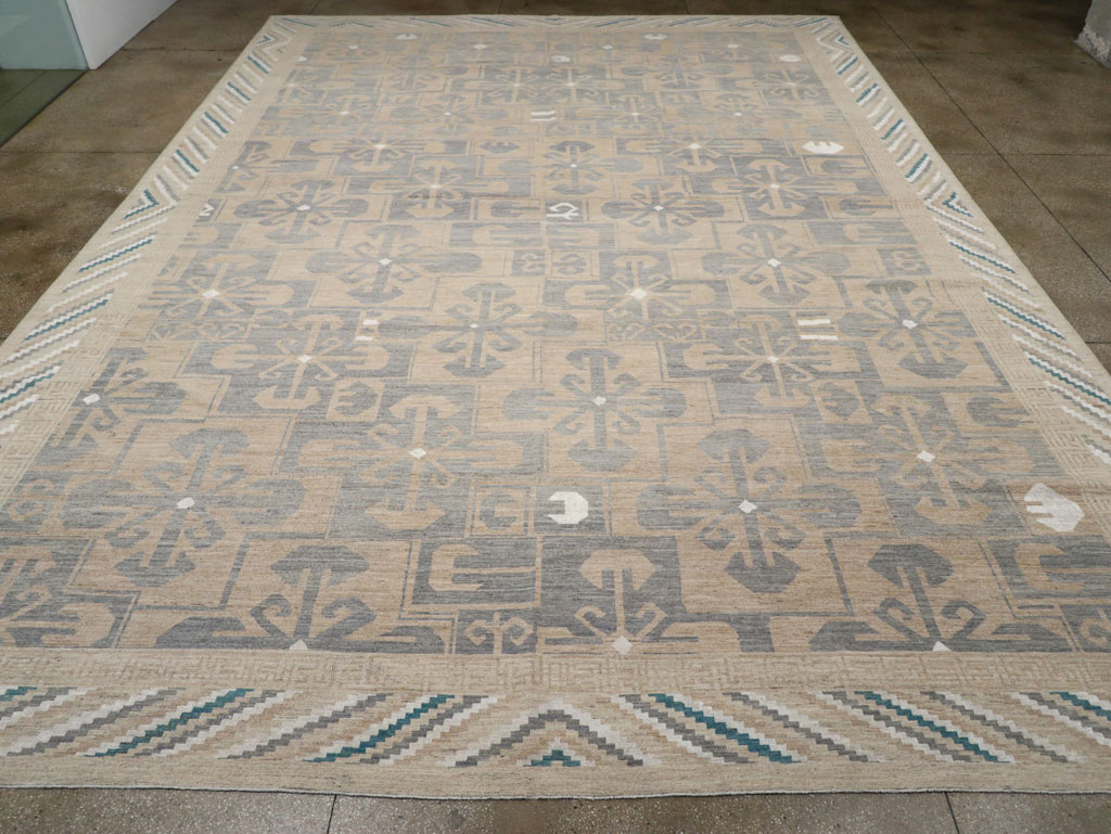 Modern East Turkestan Khotan Oversize Carpet, No.33405 - Gss