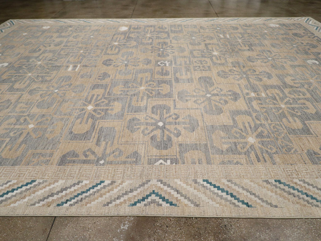 Modern East Turkestan Khotan Oversize Carpet, No.33405 - Gss