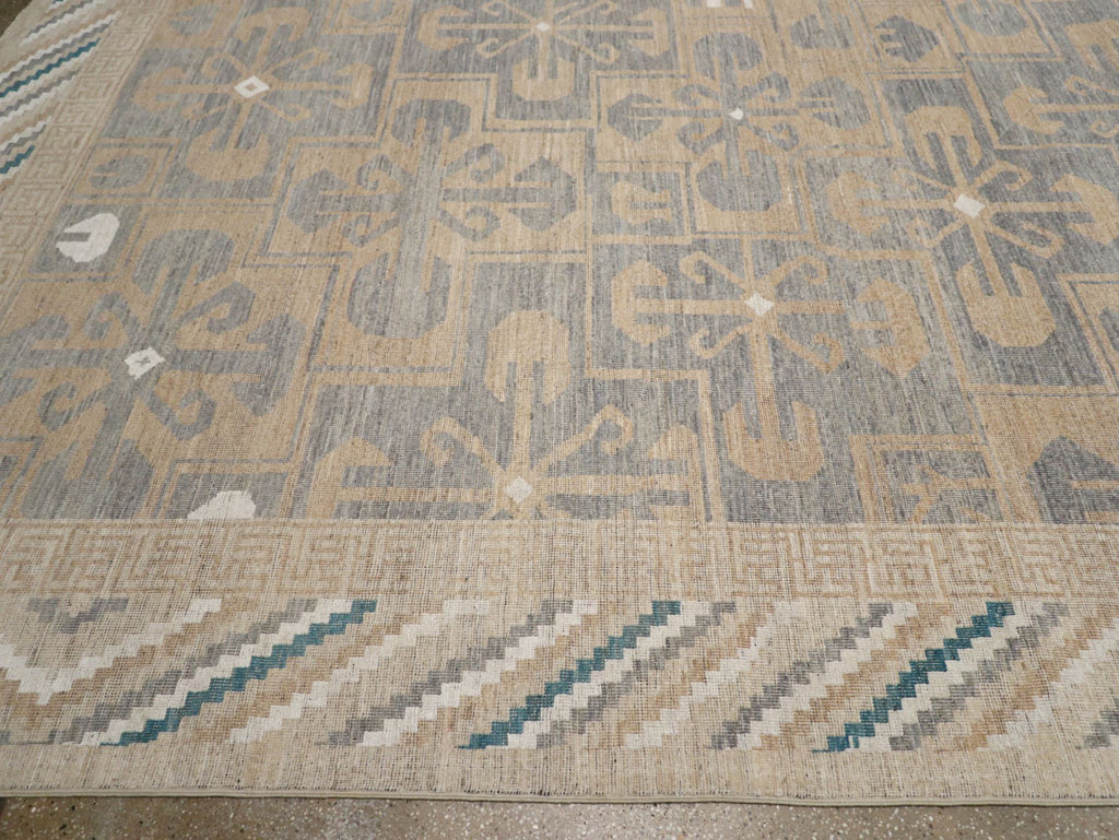 Modern East Turkestan Khotan Oversize Carpet, No.33405 - Gss