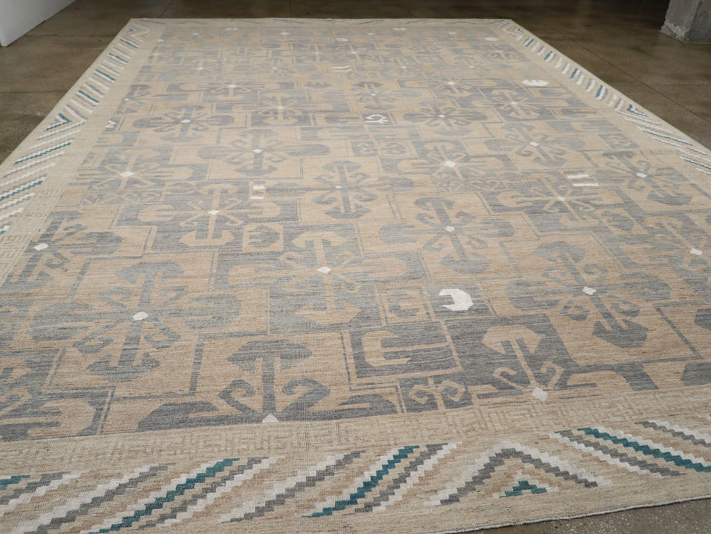 Modern East Turkestan Khotan Oversize Carpet, No.33405 - Gss