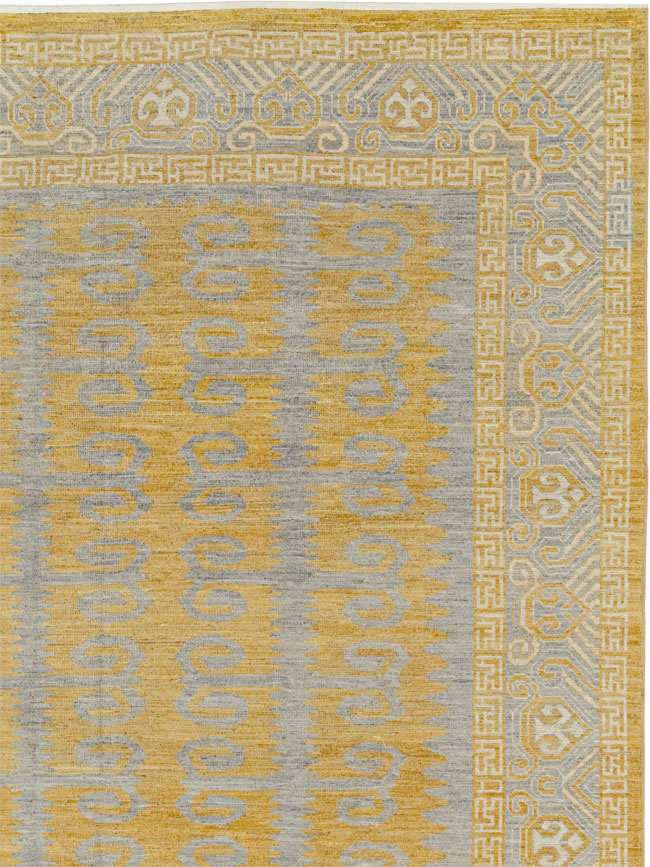 Modern East Turkestan Khotan Room Size Carpet, No.33406 - Gss