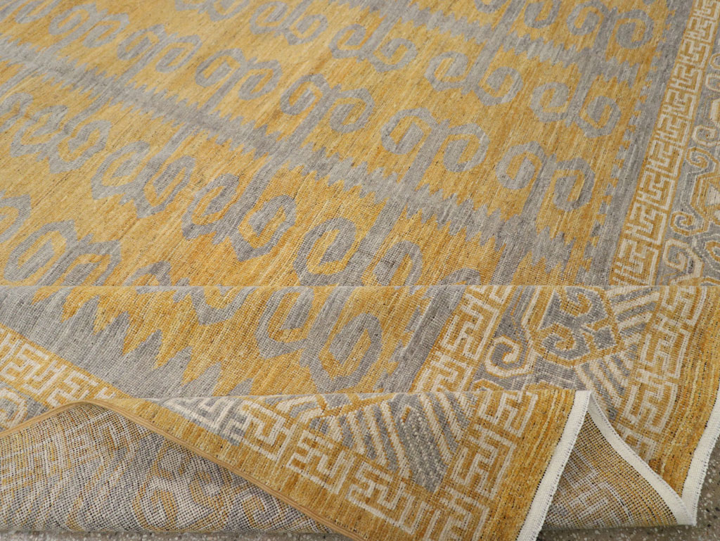 Modern East Turkestan Khotan Room Size Carpet, No.33406 - Gss