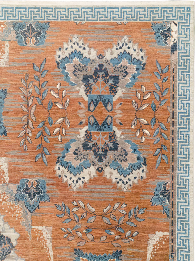 Modern East Turkestan Khotan Large Room Size Carpet, No.33407 - Gss