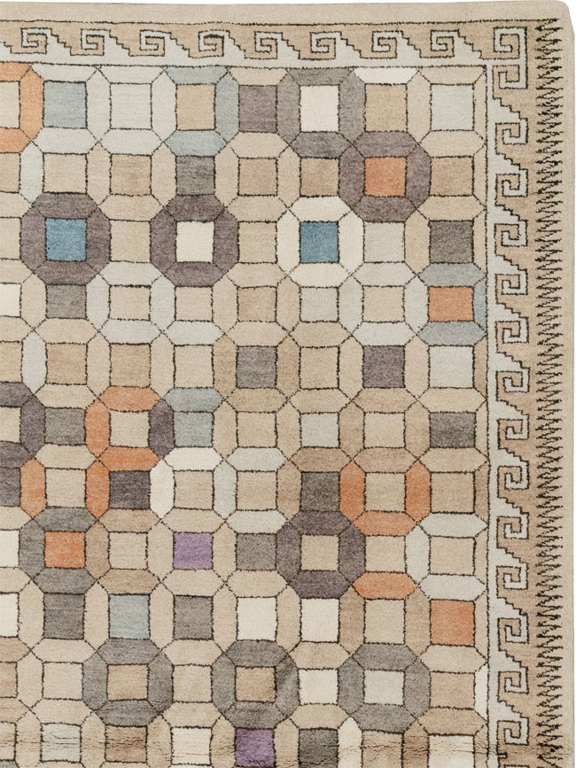 Modern East Turkestan Mongolian Room Size Carpet, No.33408 - Gss