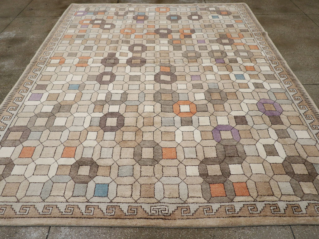 Modern East Turkestan Mongolian Room Size Carpet, No.33408 - Gss