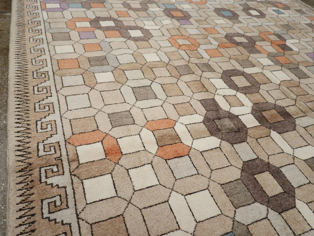 Modern East Turkestan Mongolian Room Size Carpet, No.33408 - Gss