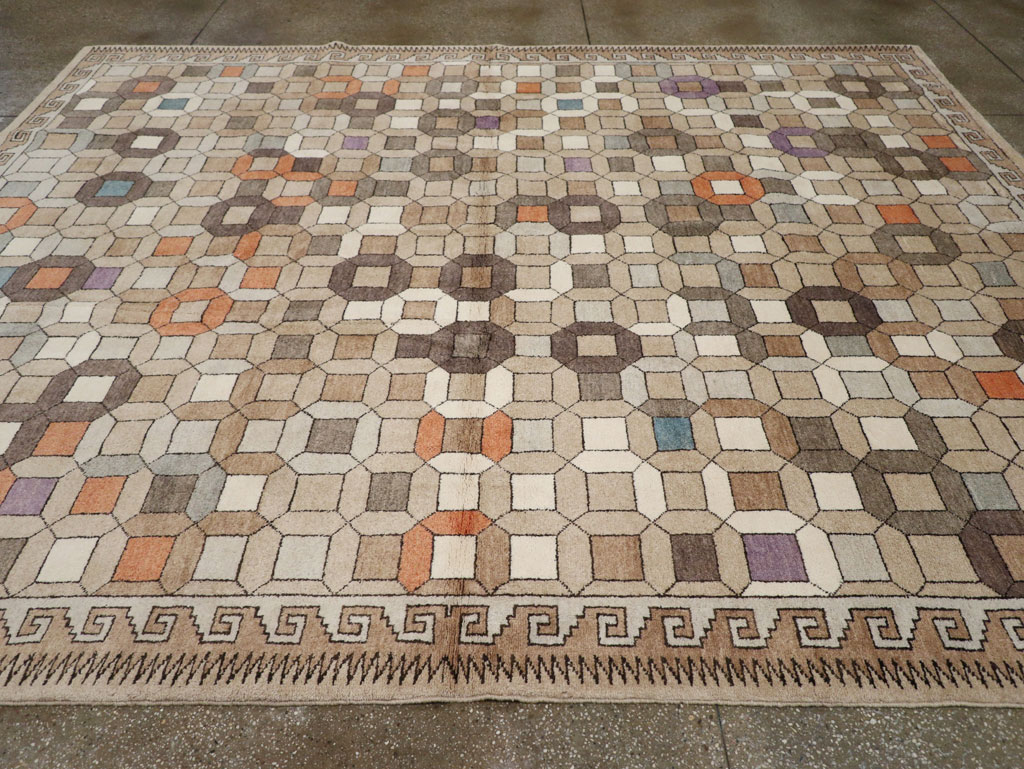 Modern East Turkestan Mongolian Room Size Carpet, No.33408 - Gss