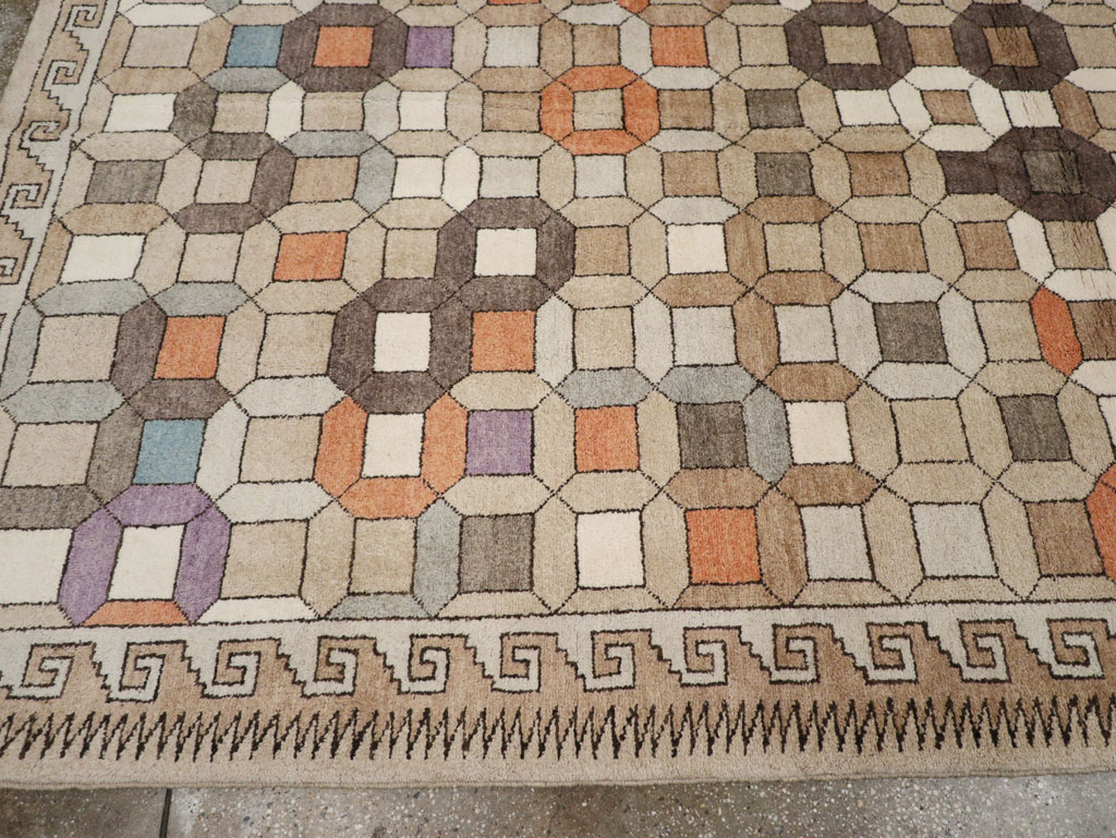 Modern East Turkestan Mongolian Room Size Carpet, No.33408 - Gss