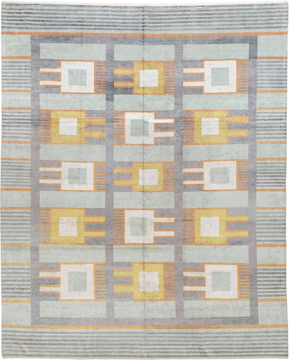 Modern East Turkestan Silk Large Room Size Carpet, No.33410 - Gss