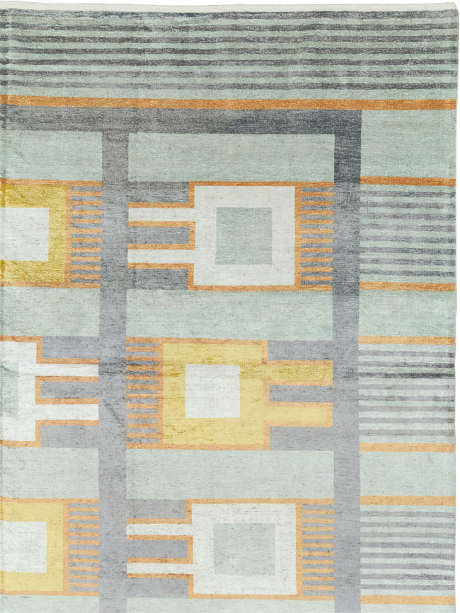 Modern East Turkestan Large Room Size Carpet, No.33410 - Gss