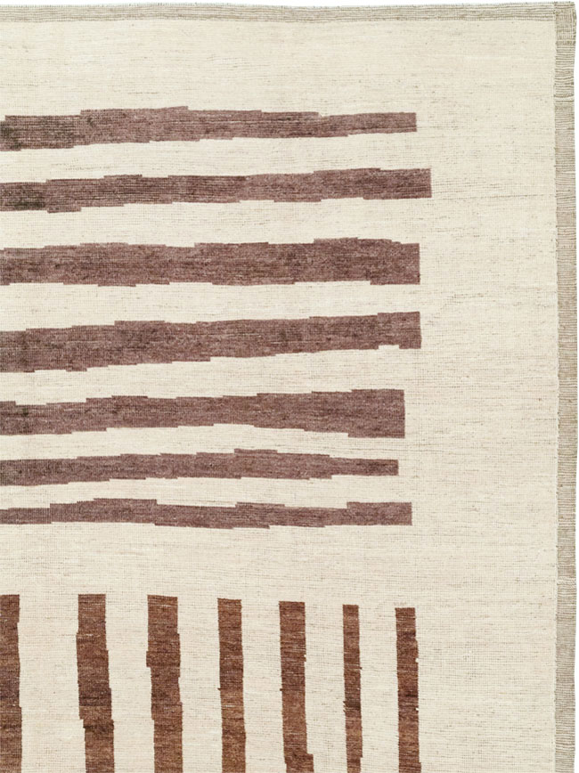 Modern Moroccan Room Size Carpet, No.33418 - Gss